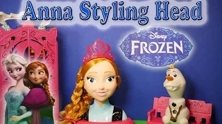 Frozen Princess Anna Styling Head Video Toy Review