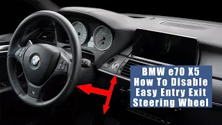 How To Disable Easy Entry Exit Steering Wheel With NCS Expert/Dummy