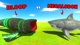 BLOOP vs MEGALODON | Upgrading into BLOOP The BIGGEST Mystery in Animal Revolt Battle Simulator