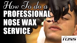 How to do a professional nose wax service