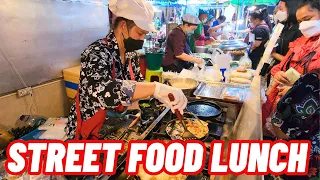 Awesome Lunchtime STREET FOOD in Bangkok Silom Soi 5