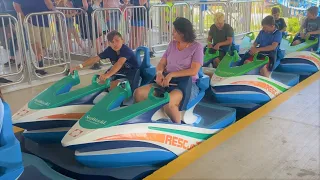 Jet Ski Coaster POV - Wave Breaker Rescue Coaster - SeaWorld San Antonio