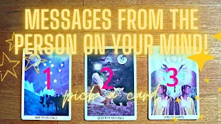 MESSAGES FROM THE PERSON ON YOUR MIND **PICK A CARD** Love Tarot