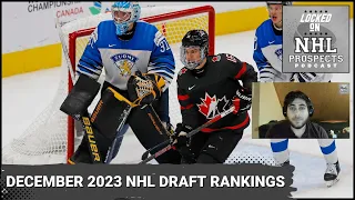December 2023 NHL Draft Rankings - Top 32, Honorable Mentions, Risers & Fallers