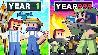 Surviving 999 Years of WAR In Minecraft!