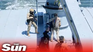 US & Romanian Navy perform 'Trojan Footprint' military exercise in Black Sea amid Ukraine war