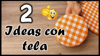 2 PRECIOSAS IDEAS CON TELA - Manualidades para el baño - Crafts with fabric for the home