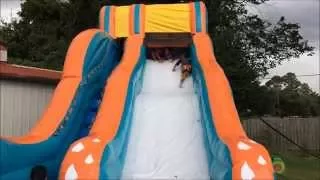 Water Slide in Slo Mo - 2015