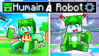 De HUMAIN à ROBOT sur Minecraft !