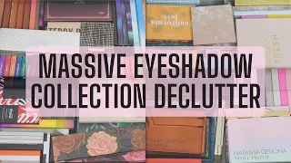 Massive Makeup Collection Declutter Series Pt. 1 l Eyeshadow Declutter l 390+ Palettes 🗑♻️