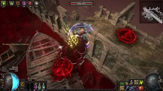 [fix in 3.24]Path of Exile: Rain of Arrow of Artillery trap with sunblast interaction