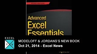 Modeloff 2014 & Advanced Excel Essentials Book - Excel News 2014-10-21