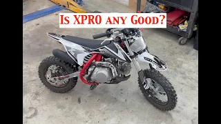 XPRO X15 110cc Pit Bike Review Throttle / Carb / General Bike Adjustment Instructions Engine Oil