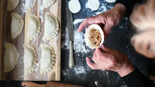 The BEST Polish Pierogi | (VEGAN) with Sauerkraut & Dried Mushrooms | Grandma's Traditional Recipe