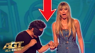 Magician Puts a RING on Heidi Klum's Finger Without Touching Her!