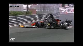 Jake Hughes BIG CRASH in Monaco | Formula 2 2022 qualifying