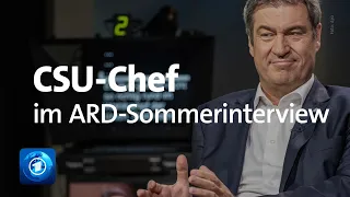 CSU-Chef Söder im ARD-Sommerinterview: "Eine Art Erbschleicherei" | 2021