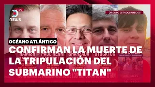 Confirman el fallecimiento de los tripulantes del Titan. Conferencia de Prensa de la Guardia Costera