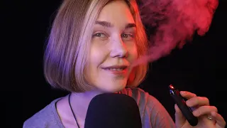 💨АСМР паровая терапия 2┃близкий шепот┃ASMR vape therapy