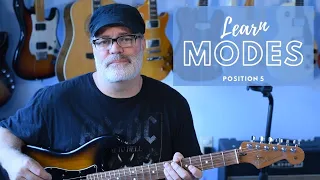 Learn All 7 Modes in Position 5 in this Guitar Lesson