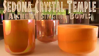 Relaxation Sounds | Alchemy Crystal Singing Bowls | Sedona Temple