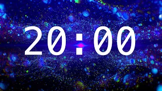 20 Minute Countdown Timer with Alarm | Abstract Spheres | Calming Music | Classroom Timers