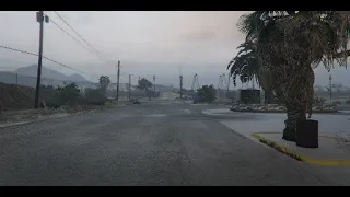 GTA 5 RELAXING Rain Walk IN SANDY SHORES