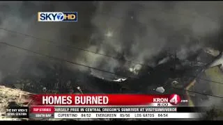 3 Alarm Fire Destroys 3 Homes in San Jose