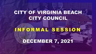 City Council Informal - 12/07/2021