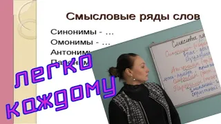 СПОСОБ КАК различить СИНОНИМЫ/АНТОНИМЫ/ОМОНИМЫ/ПАРОНОНИМЫ