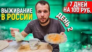 Можно ли выжить неделю на 100 рублей в России зимой?! (день 2)