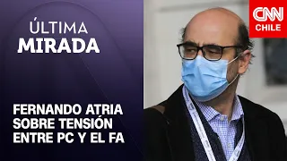 Atria y crítica de PC al FA: “Curioso que ahora Apruebo Dignidad es la primera prioridad para todos”