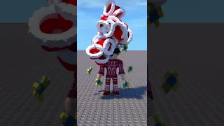 raining COOKIES, CHRISTMAS HATS and LAVA in roblox #shorts