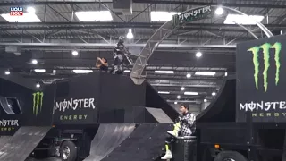 Onlinemotor Monster Energy Circus Trail Show Crash in 62sec on Motorrad Dortmund