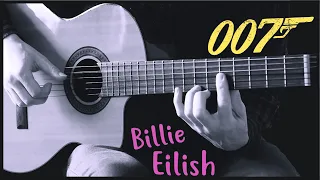 Billie Eilish - No Time to Die  // Guitar Cover + TABs  // James Bond