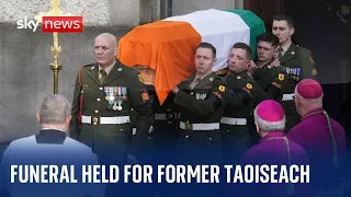 Irish leaders pay respects as former taoiseach John Bruton is laid to rest at state funeral