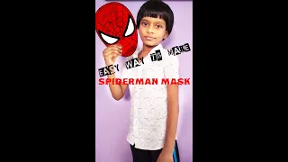 How to make spiderman mask DIY|| easy way to make spiderman mask
