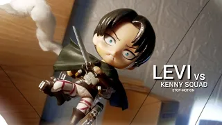 Levi Ackerman vs Kenny Ackerman's squad stop-motion ATTACK ON TITAN(Shingeki no Kyojin)