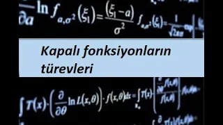 23) Kapalı fonksiyonların türevleri- Türev- Calculus 1