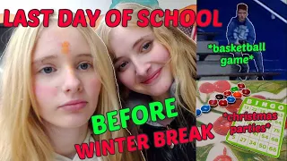 Last day of school BEFORE WINTER BREAK + basketball game * Vlogmas day 16 ~ Greek Irene