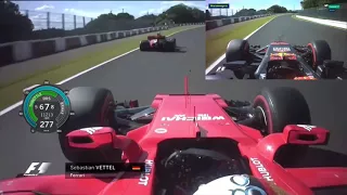 Vettel Vs Verstappen Japan 2017 Start Onboard