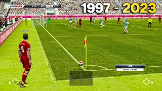 Угловые удары из PES с 1997 по 2023 год