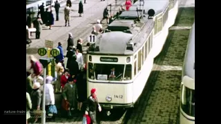 1974 Leipzig DDR / Straßenbahnen der LVB / Blechbüchse am Brühl / Deutsche Reichsbahn