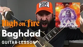Matt Pike High on Fire Guitar Lesson w/ TAB - Baghdad - C Standard Tuning