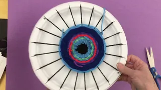 Paper Plate Weaving