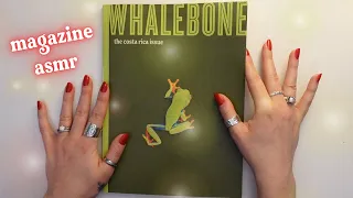 ASMR Whalebone Magazine Flip Through (Page Flipping, Tracing, Tapping, Whispering)