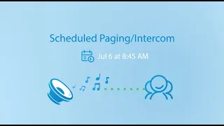 Yeastar - запланированные оповещения и интерком (scheduled paging/intercom)