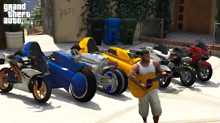 GTA 5 : Stealing Luxury Motorcycles with Franklin (GTA V Expensive Real Life Bikes) #37