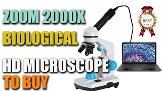 ✔ Buy Zoom 2000x Biological HD Microscope 13PCS Accessories electronic eyepiece monocular