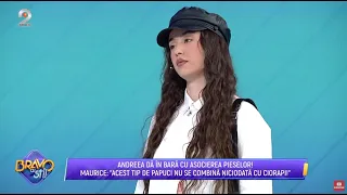 Bravo, ai stil! - Andreea a dat gres cu accesorizarea tinutei? Juratii au luat-o la "puricat"...